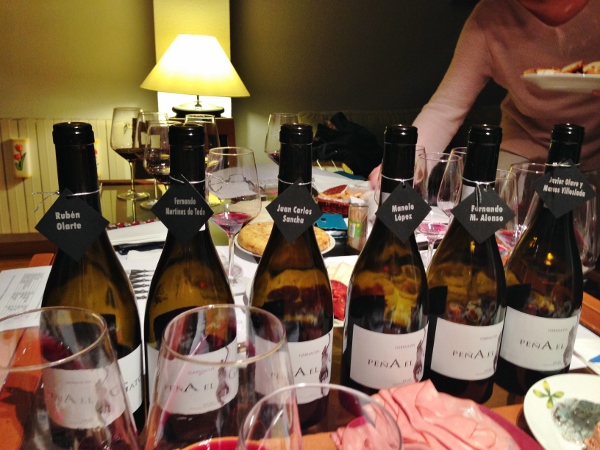 En_torno_al_vino_cata_Colección_Garnachas_Centenarias_Rioja_Juan_Carlos_Sancha_botellas_viandas